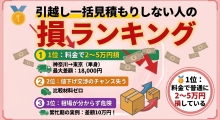 引越し一括見積もりしない人の損のイメージ画像